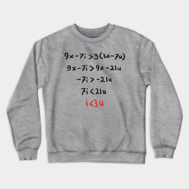 formula of love math fans Crewneck Sweatshirt by itacc